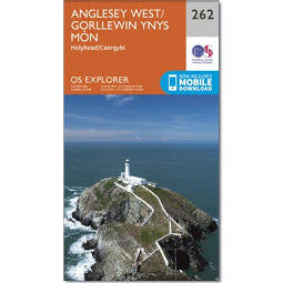Front Cover of OS 262 - Anglesey West Map