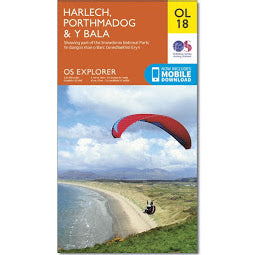 Front Cover of OS - OL18 Harlech, Porthmadog and Bala