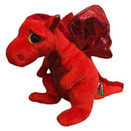 Standing Medium Sized Red Dragon Soft Toy