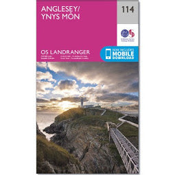 Front Cover of OS 114 Anglesey Map